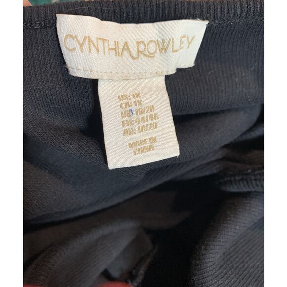 Cynthia Rowley Women's black dress sleeveless linen blend midi length size 1X - Picture 4 of 5